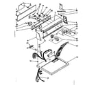 Kenmore 11087683610 top and console parts diagram