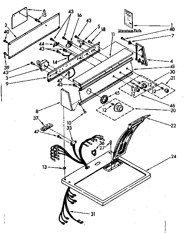 Top and console parts