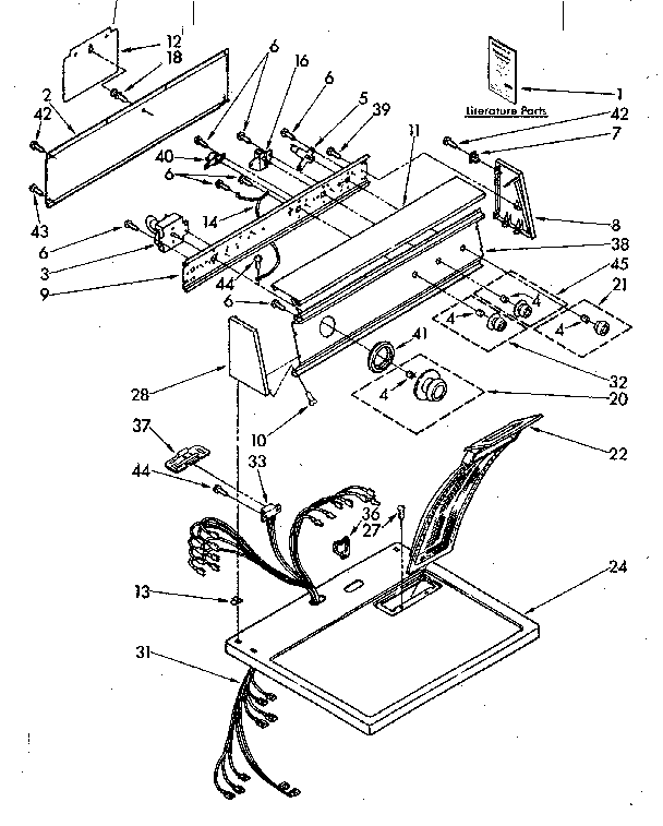 Top and console parts