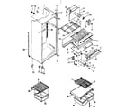 Kenmore 2538381790 cabinet parts diagram