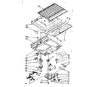 Kenmore 1068778260 compartment separator and control parts diagram