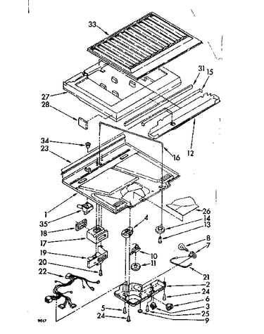 Compartment separator and control parts