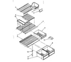 Kenmore 1068778280 shelf parts diagram