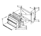 Kenmore 1068778280 freezer door parts diagram