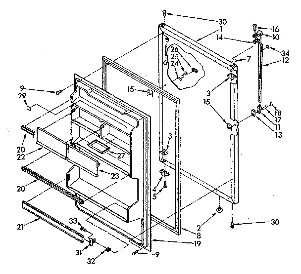 REFRIGERATOR DOOR PARTS