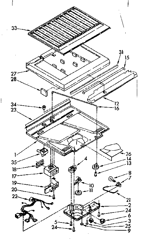 Compartment separator parts