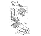Kenmore 1068378704 shelf parts diagram