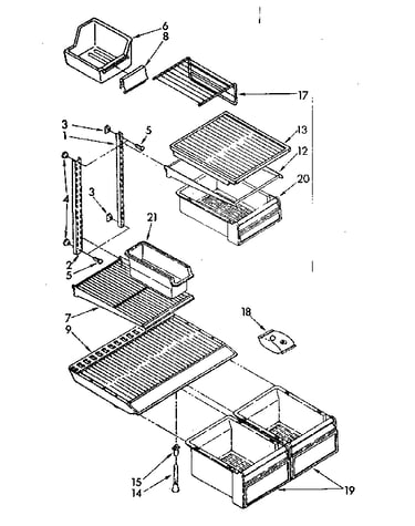 Shelf parts