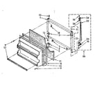 Kenmore 1068378744 freezer door parts diagram