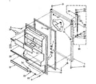 Kenmore 1068378744 refrigerator door parts diagram