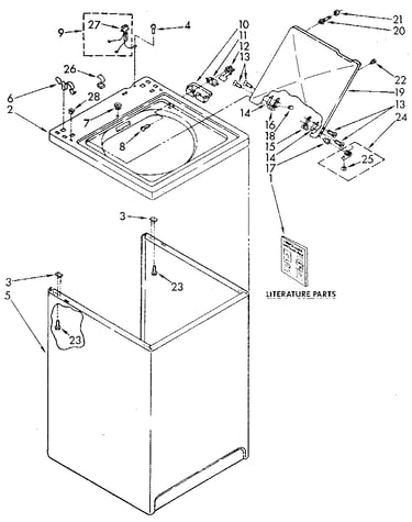 Top and cabinet
