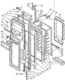 Refrigerator door parts