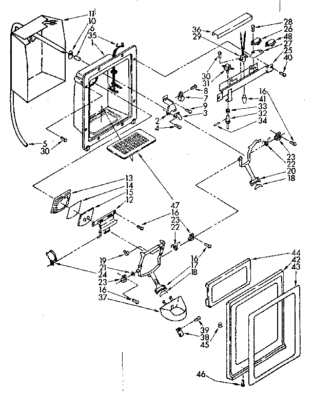 DISPENSER FRONT PARTS