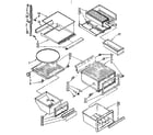 Kenmore 1068566883 refrigerator interior parts diagram