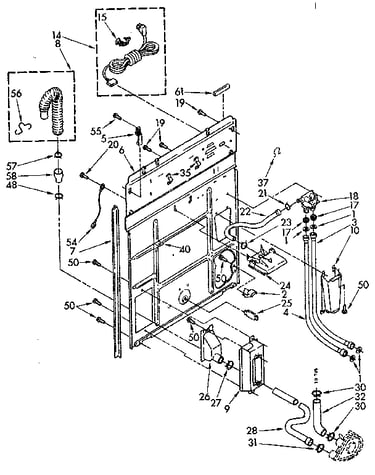 Rear panel parts