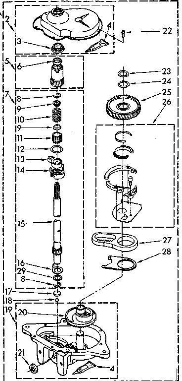 Gearcase parts