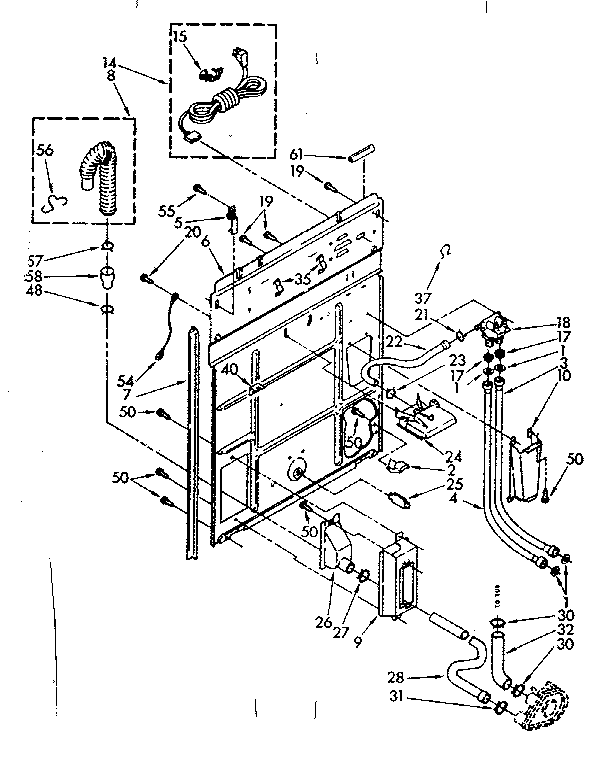 Rear panel parts