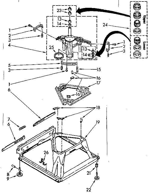 Machine base parts
