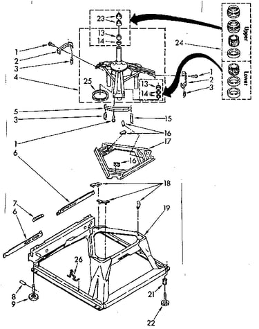 Machine base parts