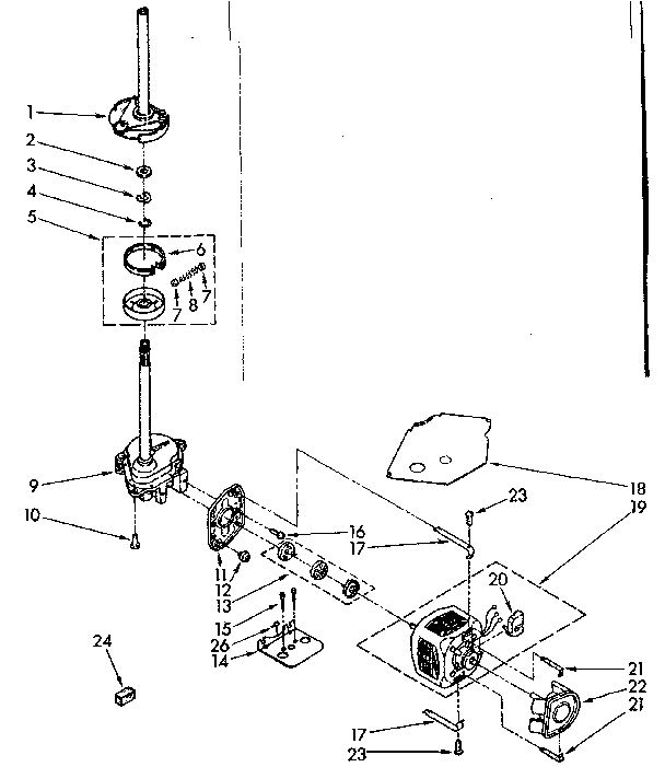 BRAKE, CLUTCH, GEARCASE, MOTOR AND PUMP PARTS