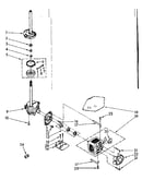 Brake, clutch, gearcase, motor and pump parts
