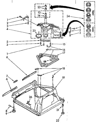 Machine base parts