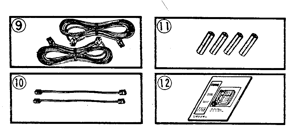 Cords, batteries, & owner's manual