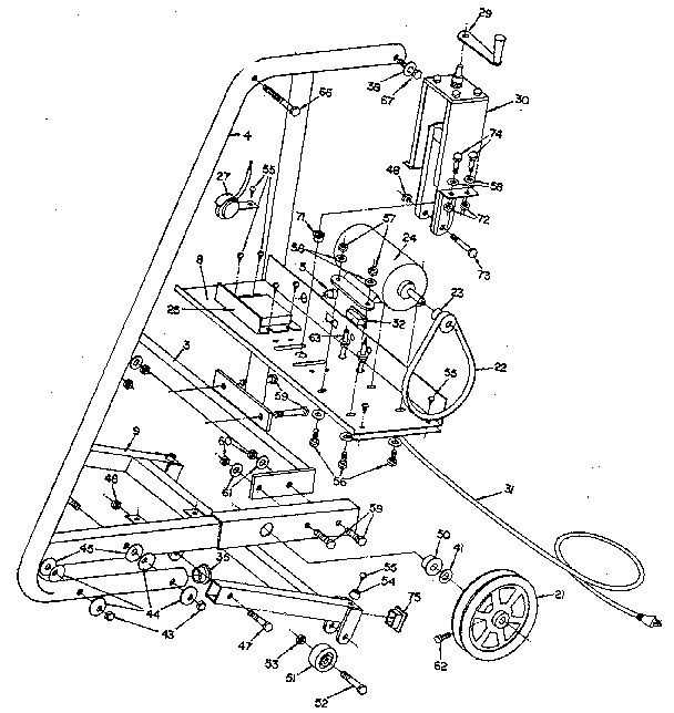 Motor and side rail assembly