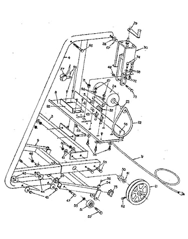 Motor and side rail assembly