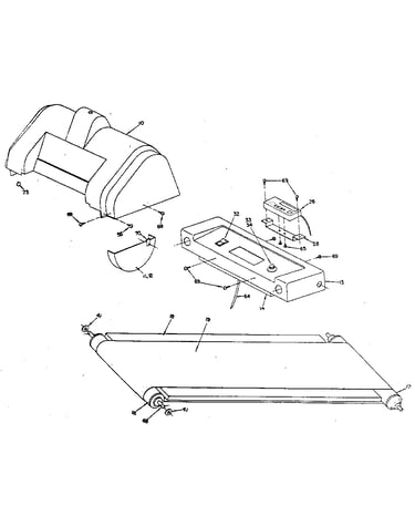 Walking belt and console assembly