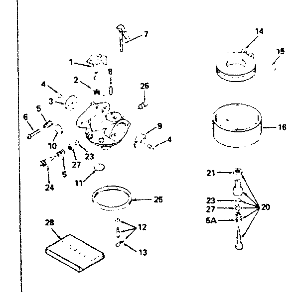 Carburetor no. 632370