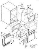 Cabinet, liner and door parts