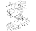 Kenmore 198887482 evaporator, ice cutter grid and water parts diagram