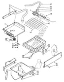 Evaporator, ice cutter grid and water parts