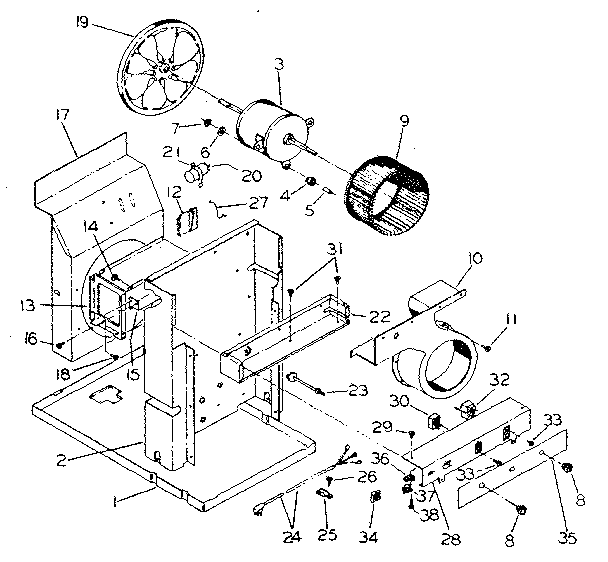 Electrical system and air handling parts