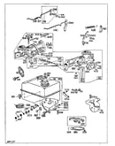 Carburetor and fuel tank assembly