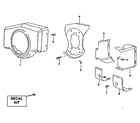 Briggs & Stratton 422400 TO 422499 (0758-01 - 0758-01 muffler, air guide and housing group diagram