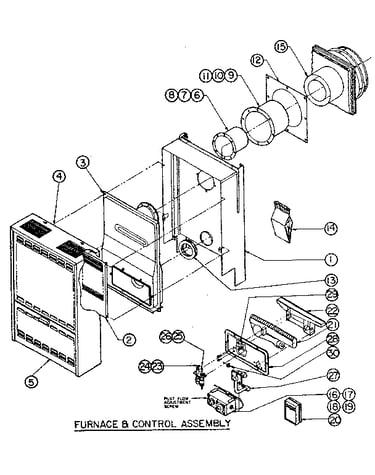 Furnace & control assembly