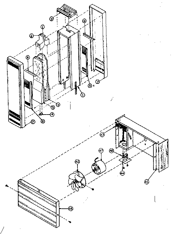 Furnace assembly and optional blower accessory