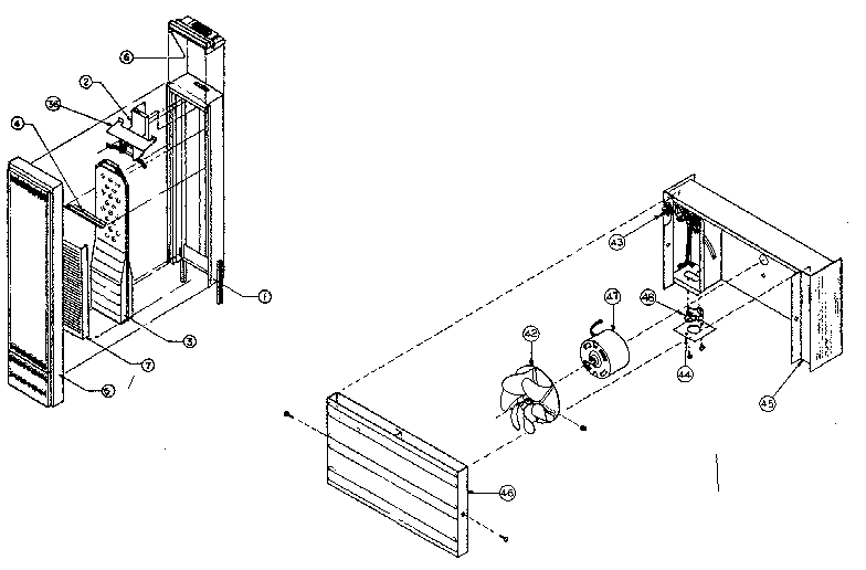 Furnace assembly and optional blower accessory