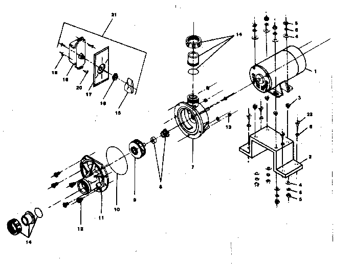 Whirlpool pump and motor