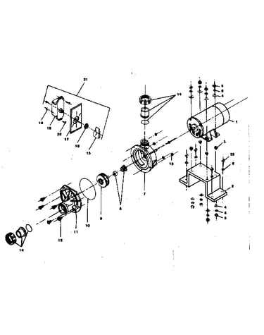 Whirlpool pump and motor