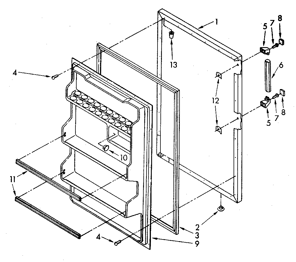 Refrigerator door
