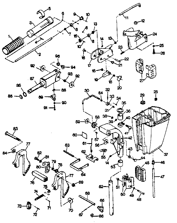 Motor leg
