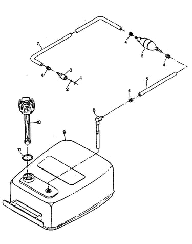 Fuel tank and line