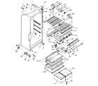 Kenmore 2538389700 cabinet parts diagram