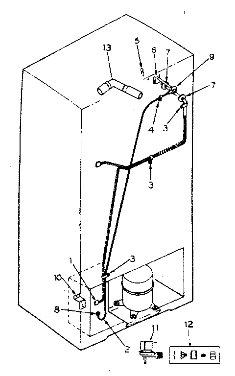 Ice maker installation parts