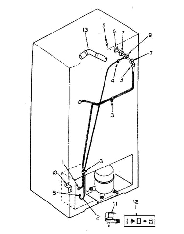 Ice maker installation parts