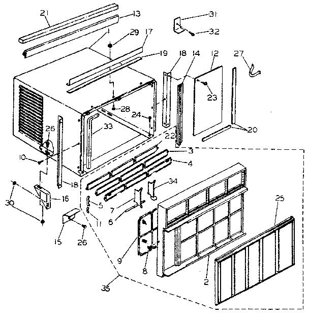 Cabinet parts