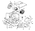 Kenmore 2538771390 electrical system and air handling parts diagram